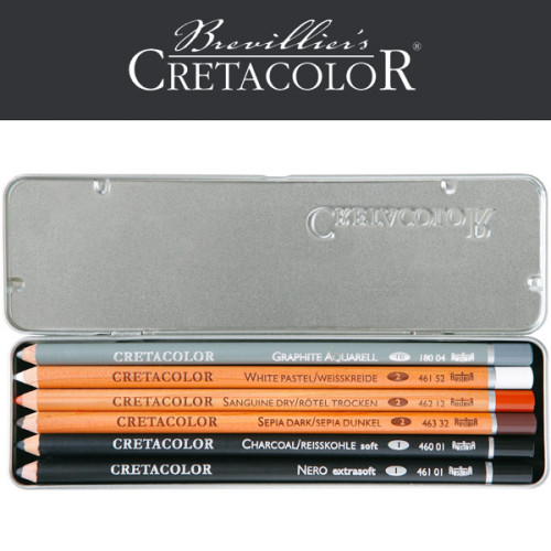 Μολύβια Σχεδίου Σετ Pocket 6τεμ Primo Basic Cretacolor Μολύβια Σχεδίου Σετ Pocket 6τεμ Primo Basic Cretacolor
