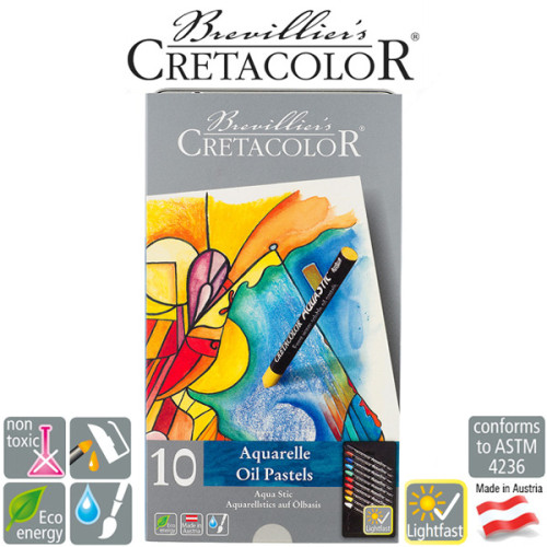 Παστέλ Νερού Σετ Μολύβια Aqua Stick 10τεμ Cretacolor Παστέλ Νερού Σετ Μολύβια Aqua Stick 10τεμ Cretacolor