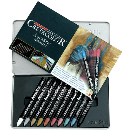 Παστέλ Νερού Σετ Aqua Stick Metallic 10τεμ Cretacolor Παστέλ Νερού Σετ Aqua Stick Metallic 10τεμ Cretacolor