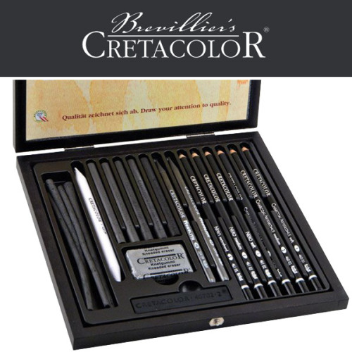 Σετ Black Box Charcoal & Drawing 20τεμ Cretacolor Σετ Black Box Charcoal & Drawing 20τεμ Cretacolor