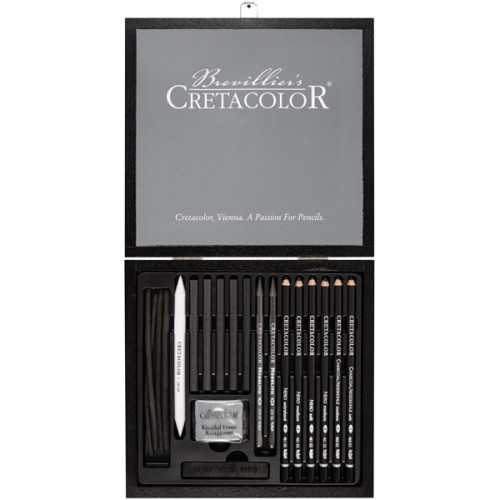 Σετ Black Box Charcoal & Drawing 20τεμ Cretacolor Σετ Black Box Charcoal & Drawing 20τεμ Cretacolor