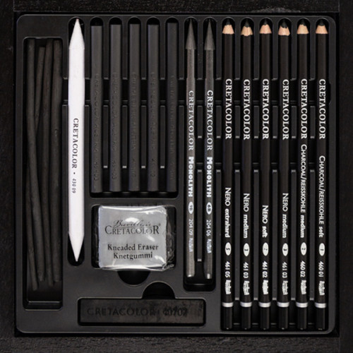 Σετ Black Box Charcoal & Drawing 20τεμ Cretacolor Σετ Black Box Charcoal & Drawing 20τεμ Cretacolor