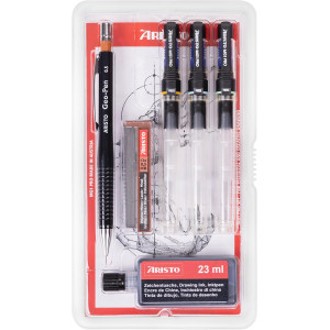 Ραπιδογράφος MG1 PRO set 0,20-0,40-0,60 Aristo+ Δαχτυλίδι Ραπιδογράφου
