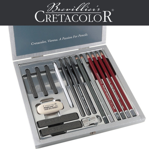 Σετ Silver Box Graphite & Drawing 17τεμ Cretacolor Σετ Silver Box Graphite & Drawing 17τεμ Cretacolor