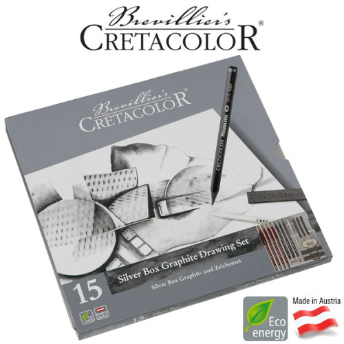 Γραφίτες Σετ Silver Box 15τεμ Cretacolor Γραφίτες Σετ Silver Box 15τεμ Cretacolor