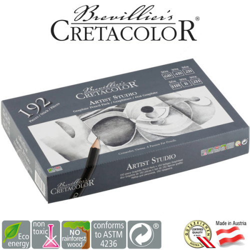 Μολύβια Σχεδίου Σετ 192τεμ Artist Studio Graphite Cretacolor Μολύβια Σχεδίου Σετ 192τεμ Artist Studio Graphite Cretacolor