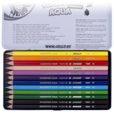 Σετ Μολύβια Supersticks Aqua Μεταλλική Κασετίνα 12τεμ Jolly