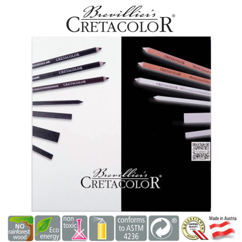 Σετ Black & White Box Graphite & Drawing 25τεμ Cretacolor Σετ Black & White Box Graphite & Drawing 25τεμ Cretacolor