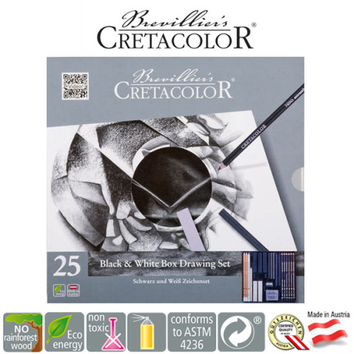 Μολύβια Σετ Black & White Box 25τεμ Cretacolor Μολύβια Σετ Black & White Box 25τεμ Cretacolor