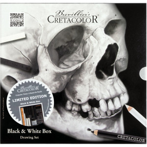 Μολύβια Σετ Black & White Skull Edition Box 25τεμ Cretacolor