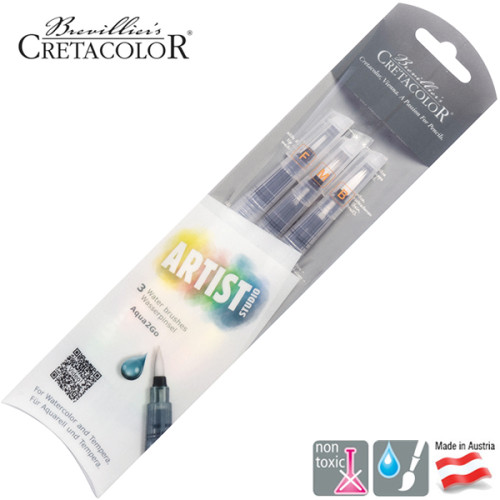 Σετ 3τεμ Water Brushes F-M-B Artist Studio Cretacolor Σετ 3τεμ Water Brushes F-M-B Artist Studio Cretacolor
