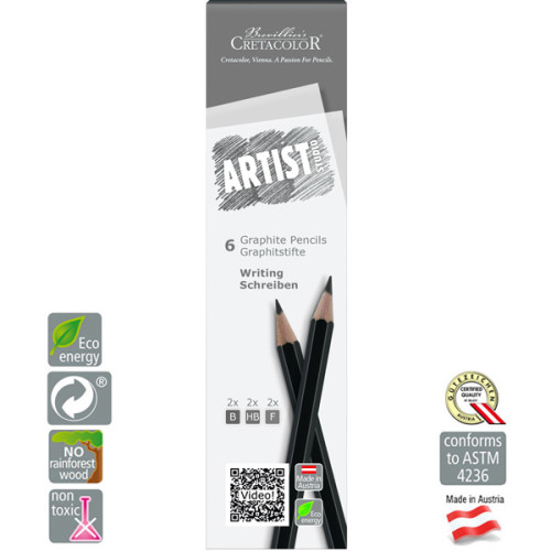 Μολύβια Σχεδίου Σετ 6τεμ Artist Studio Graphite Cretacolor Μολύβια Σχεδίου Σετ 6τεμ Artist Studio Graphite Cretacolor