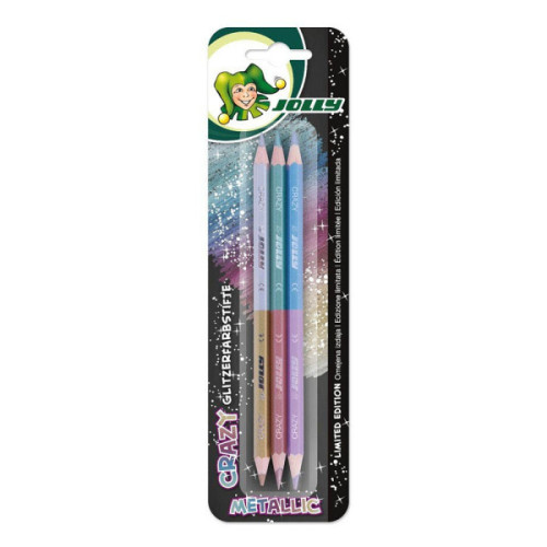Σετ Μολύβια Διπλά Crazy Metallic Glitter 3τμχ. 6χρώμ. JOLLY Σετ Μολύβια Διπλά Crazy Metallic Glitter 3τμχ. 6χρώμ. JOLLY