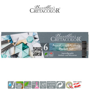 Μολύβια Σετ AquaGraph Pocket Box 6τεμ Cretacolor