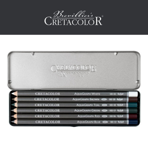 Μολύβια Σετ AquaGraph Pocket Box 6τεμ Cretacolor Μολύβια Σετ AquaGraph Pocket Box 6τεμ Cretacolor
