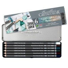 Μολύβια Σετ AquaGraph Pocket Box 6τεμ Cretacolor Μολύβια Σετ AquaGraph Pocket Box 6τεμ Cretacolor