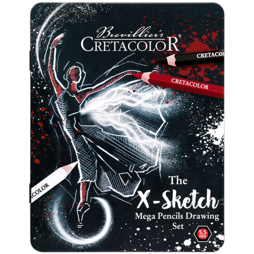 Σετ Μολύβια MEGA COLOR - The X-Sketch 12τεμ Cretacolor Σετ Μολύβια MEGA COLOR - The X-Sketch 12τεμ Cretacolor