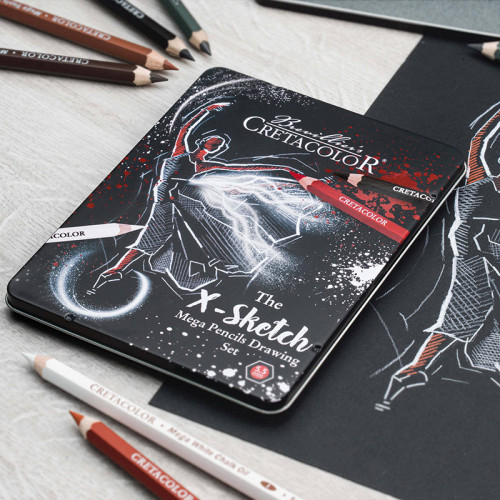 Σετ Μολύβια MEGA COLOR - The X-Sketch 12τεμ Cretacolor Σετ Μολύβια MEGA COLOR - The X-Sketch 12τεμ Cretacolor