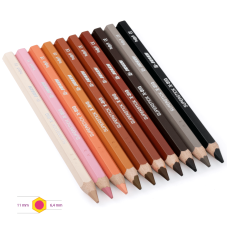 Σετ Μολύβια Χονδρά X-Big Skin Tones (Χρώματα Δέρματος) 10τεμ Jolly Σετ Μολύβια Χονδρά X-Big Skin Tones (Χρώματα Δέρματος) 10τεμ Jolly