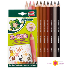 Σετ Μολύβια Χονδρά X-Big Skin Tones (Χρώματα Δέρματος) 10τεμ Jolly Σετ Μολύβια Χονδρά X-Big Skin Tones (Χρώματα Δέρματος) 10τεμ Jolly