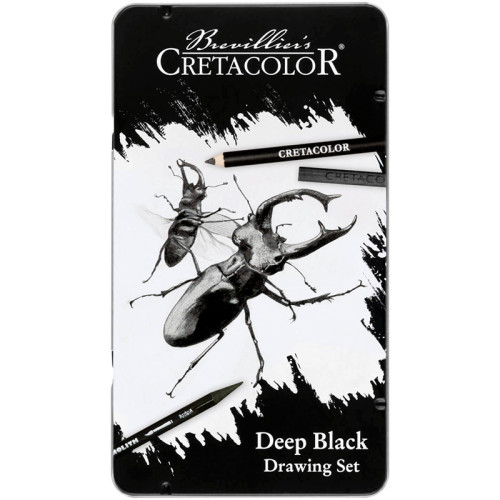 Σετ Σχεδίου-Σκίτσου Deeep Black 10τεμ. Cretacolor Σετ Σχεδίου-Σκίτσου Deeep Black 10τεμ. Cretacolor