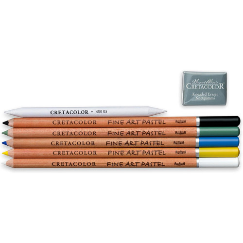 Σετ Μολύβια Fine Art Pastel 5 Χρώματα + Σφομύλι + Σβήστρα Cretacolor Σετ Μολύβια Fine Art Pastel 5 Χρώματα + Σφομύλι + Σβήστρα Cretacolor
