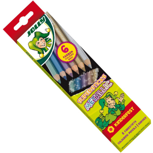 Σετ Μολύβια Supersticks Μεταλικά Χρώματα 6τεμ Jolly Σετ Μολύβια Supersticks Μεταλικά Χρώματα 6τεμ Jolly