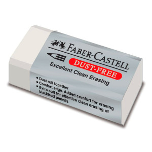Σβήστρα Dust-Free Λευκή Faber-Castell