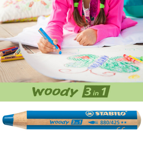 Μολύβια Woody 3 in 1 Stabilo Μολύβια Woody 3 in 1 Stabilo