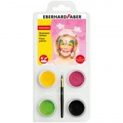 Face Paints Σετ Butterfly 4 Χρώματα + Πινέλο Eberhard Faber