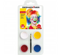 Face Paints Σετ Clown 4 Χρώματα + Πινέλο Eberhard Faber